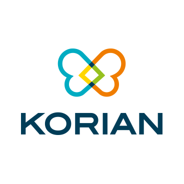 Logo of Korian Deutschland AG. You use the CRM industry solution Care & Support and 3 add-ons from awisto.